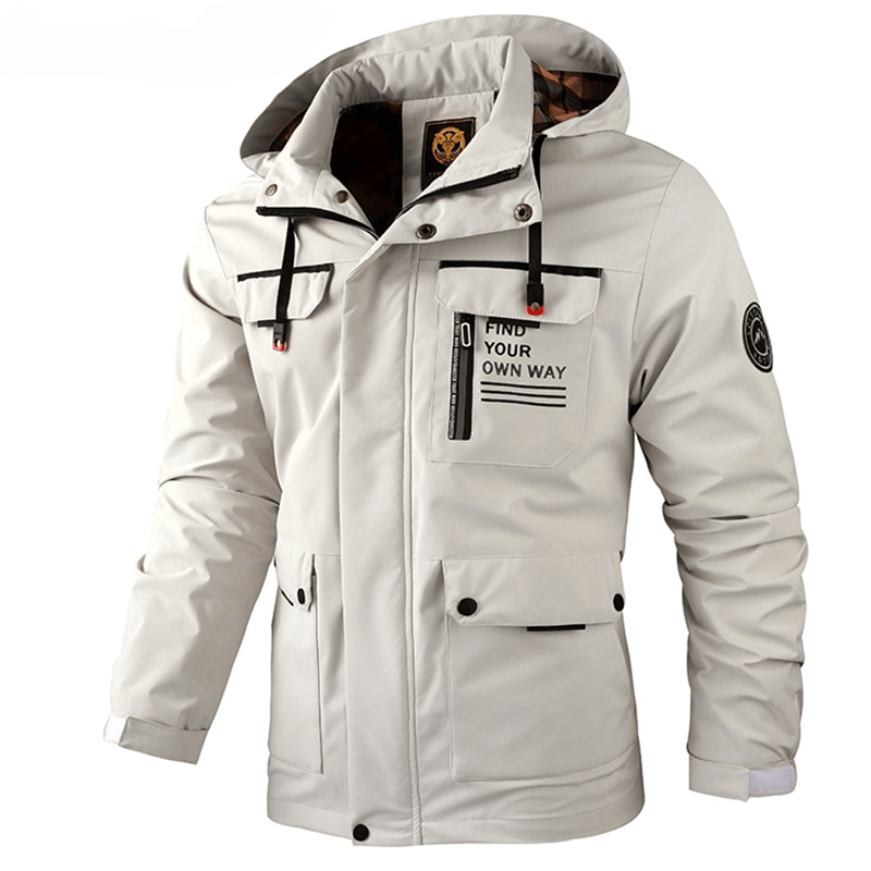 Men'S Fashion Light Jacket - Jaket bertudung kasual pria, tahan air