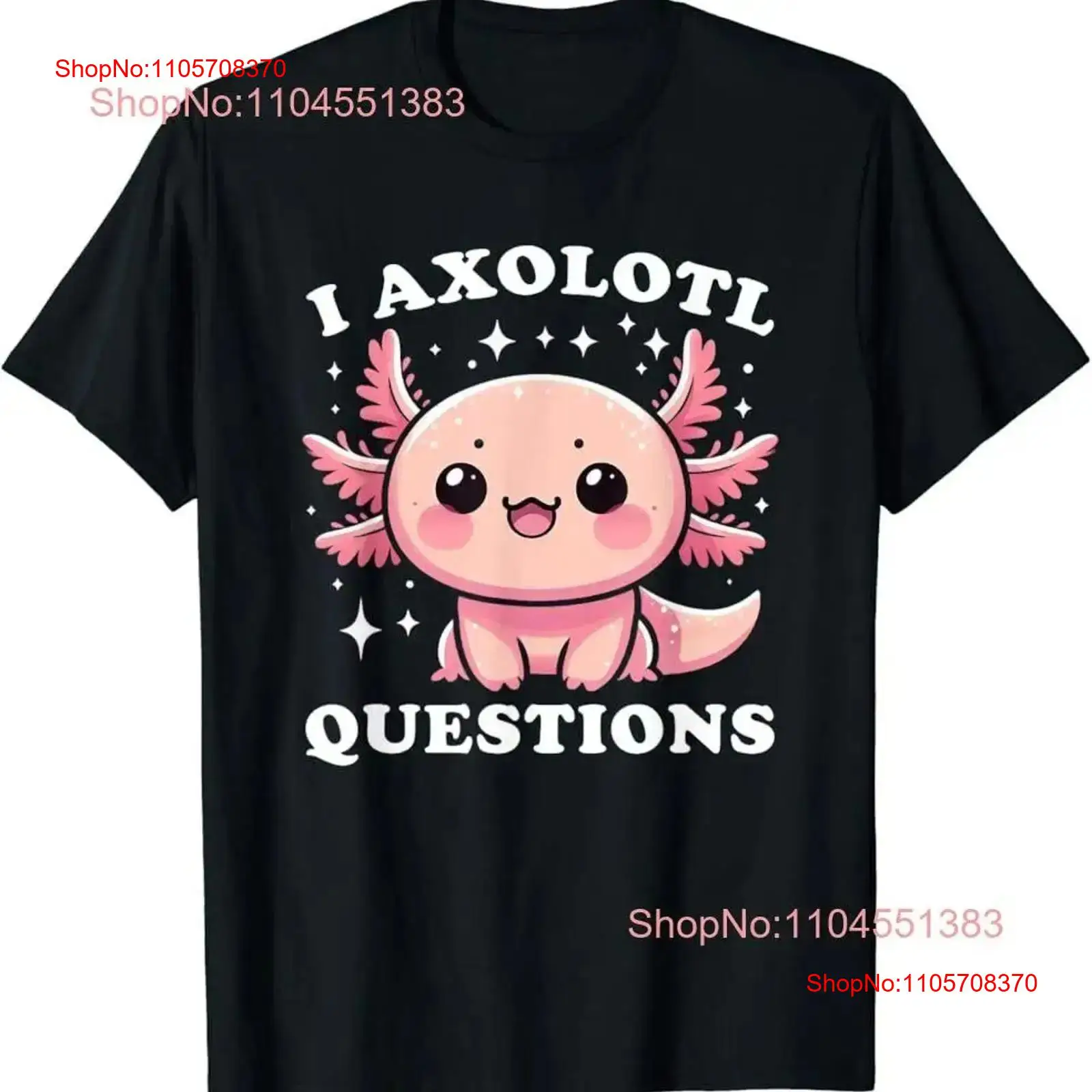 Men'S Fashion Questions - Kaos I Axolotl Questions, Lucu, Kawaii,