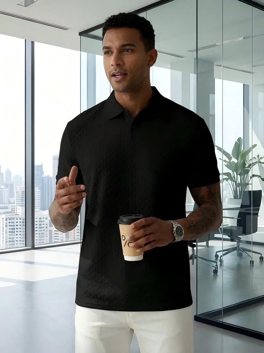 Men'S Fashion Questions - Kemeja POLO Lengan Pendek Berkerah Fashion