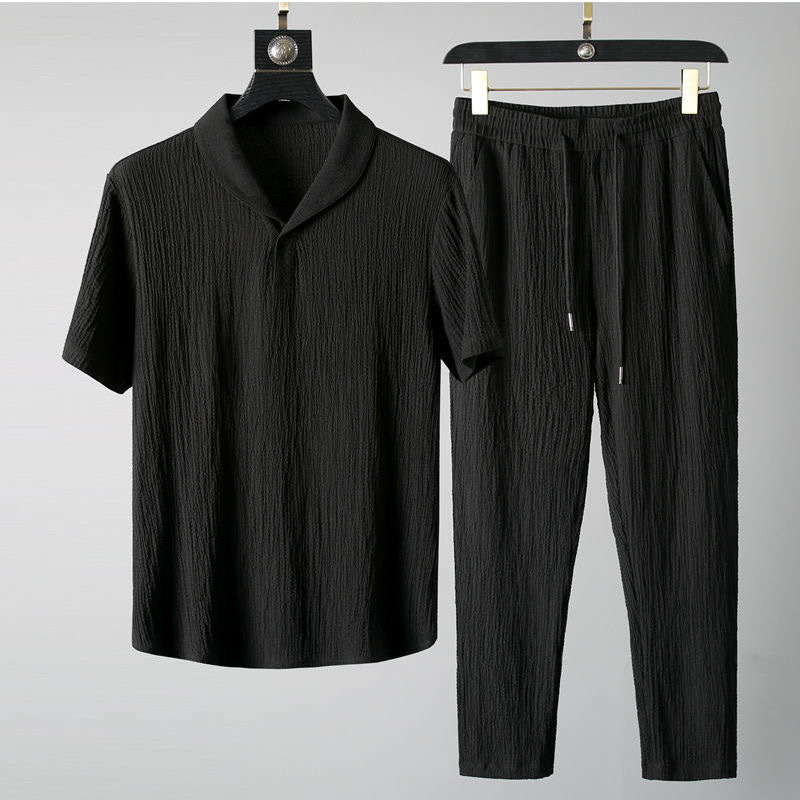 Men Fashion Korean Style - Setelan pria trendi baru musim panas,