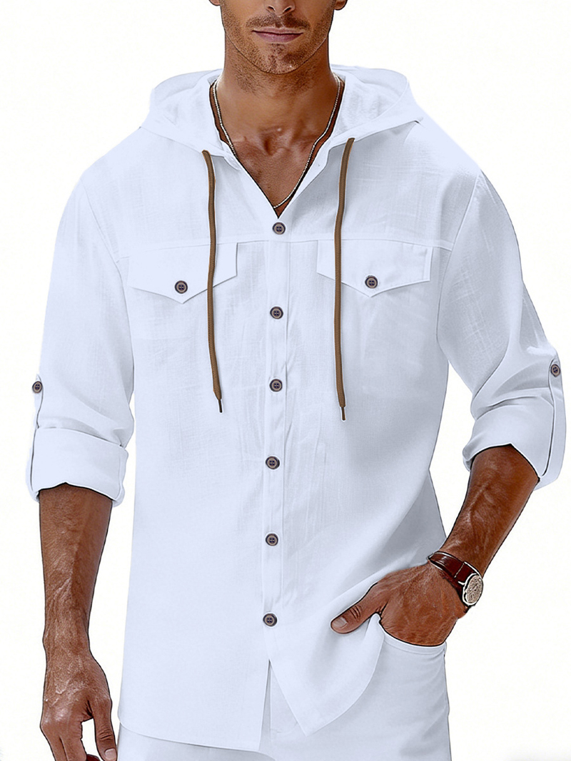 Men'S Fashion Hoodie - Kemeja Berkerudung Pria Musim Semi Musim