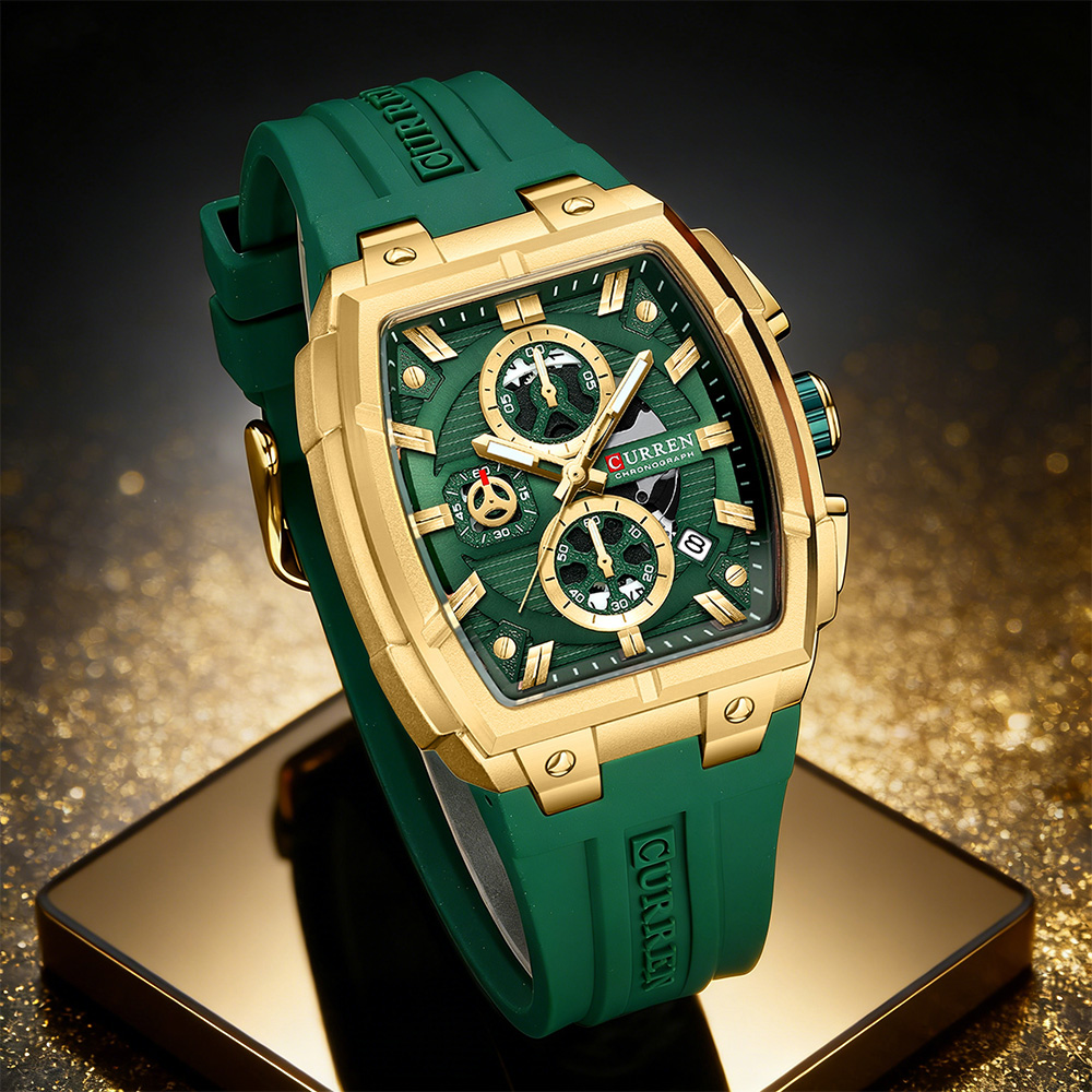 Mens Fashion Watch - Jam Tangan Mewah Vintage CURREN untuk