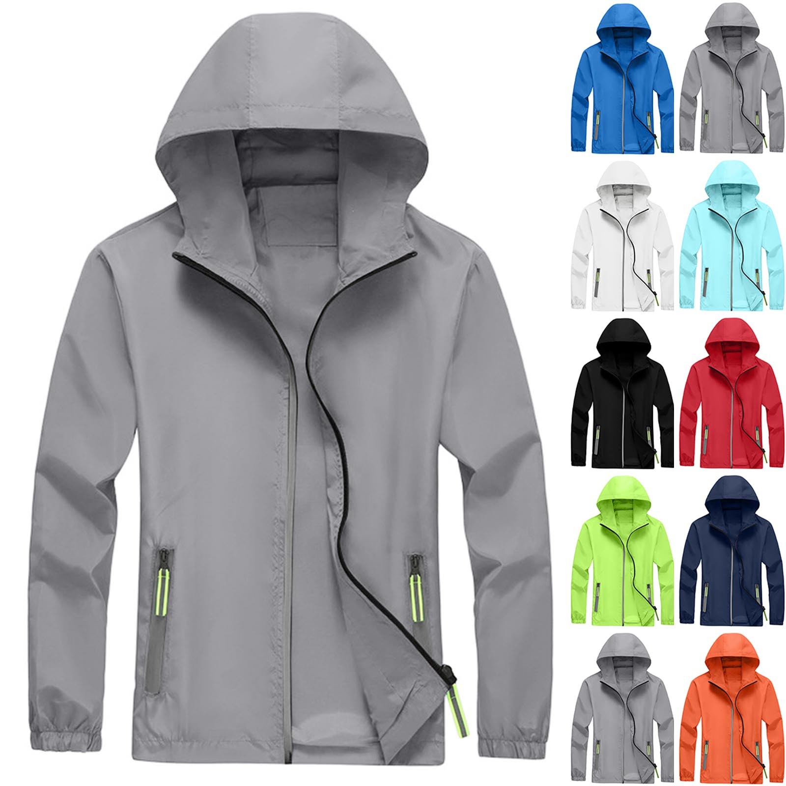 Men'S Fashion Light Jacket - Pakaian Pelindung Matahari Ukuran Besar Longgar