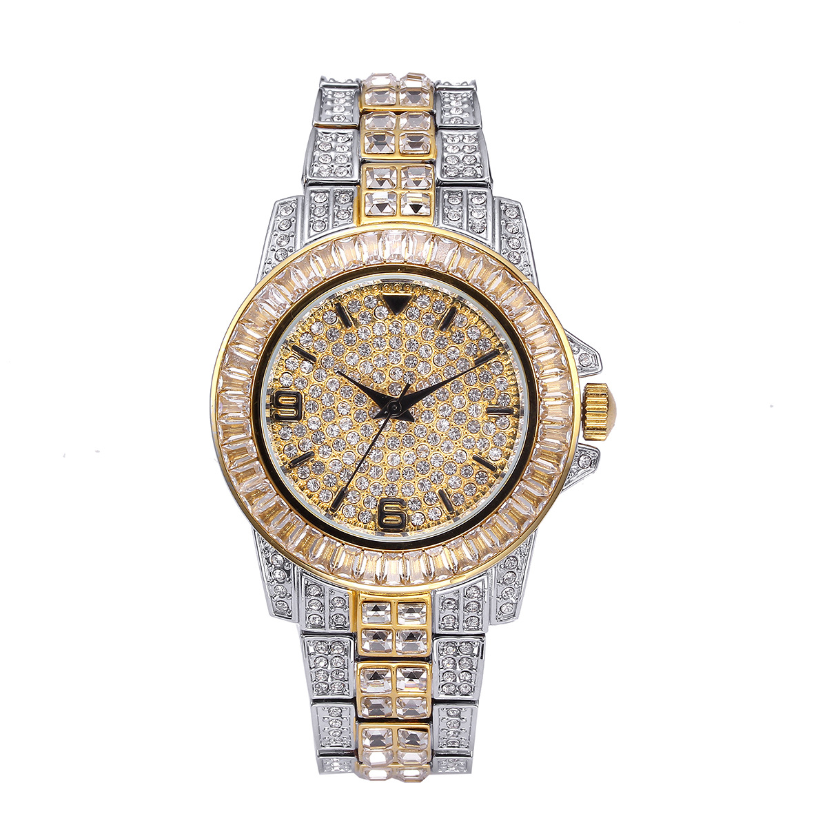 Men'S Fashion Jewelry Bracelets - Jam Tangan Quartz Batu Mewah untuk