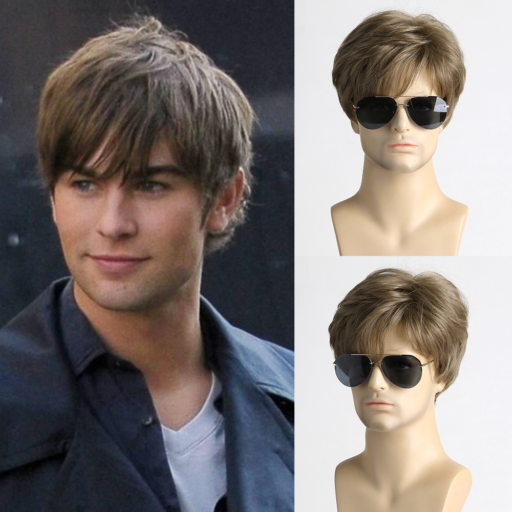 Men'S Fashion Looks 2026 - Wig Coklat Pendek Sintetis untuk Pria