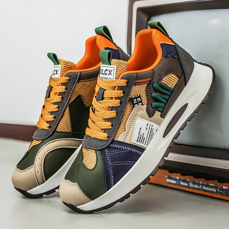 Men Fashion Korean Style - Sepatu Sneakers Putih Trendy Gaya Korea
