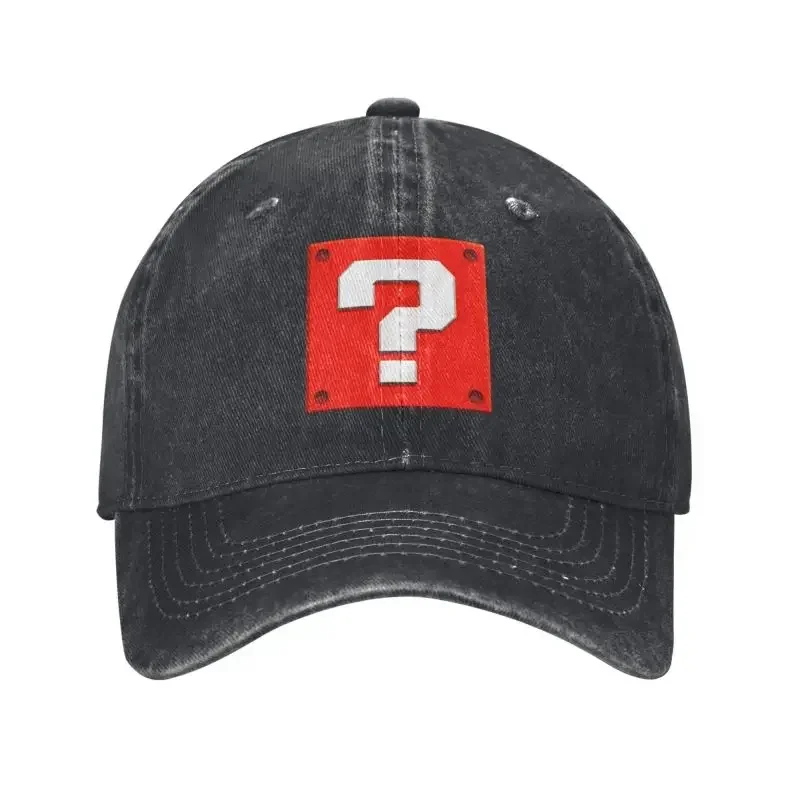 Men'S Fashion Questions - Topi Bisbol Blok Pertanyaan Permainan Kartun