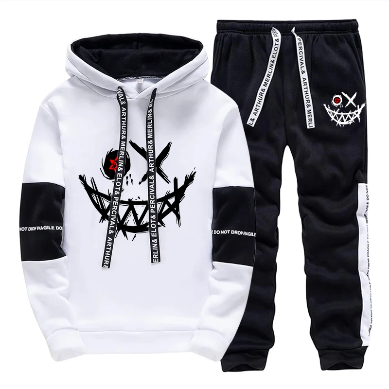Mens Fashion Casual Outfits - Set Pria/Hoodie/Celana 2026 Musim Gugur Kasual