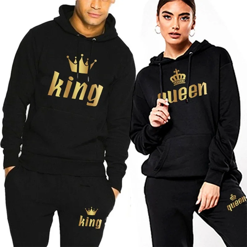 Men Fashion King - Pakaian Olahraga Pria Wanita Hoodie Gambar