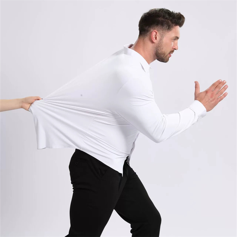 Dress Shirt Non-Iron - Ukuran AS/EU 3XL 105KG Kemeja Pria