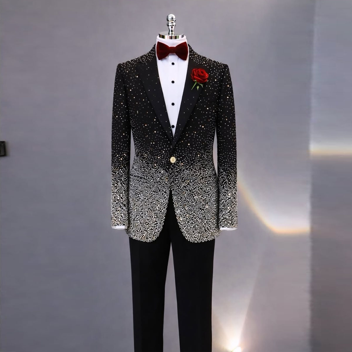 Slim Fit Blazer Men - Jas Pria Berlian Imitasi Tampan 2