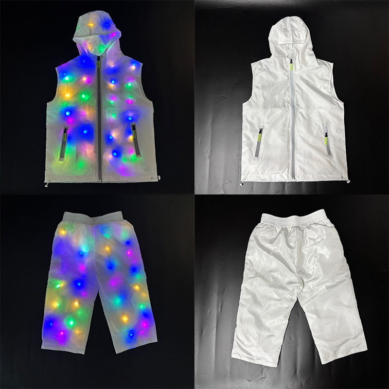 Men'S Fashion Light Jacket - Kostum Jaket Rompi Bercahaya Pakaian Tari