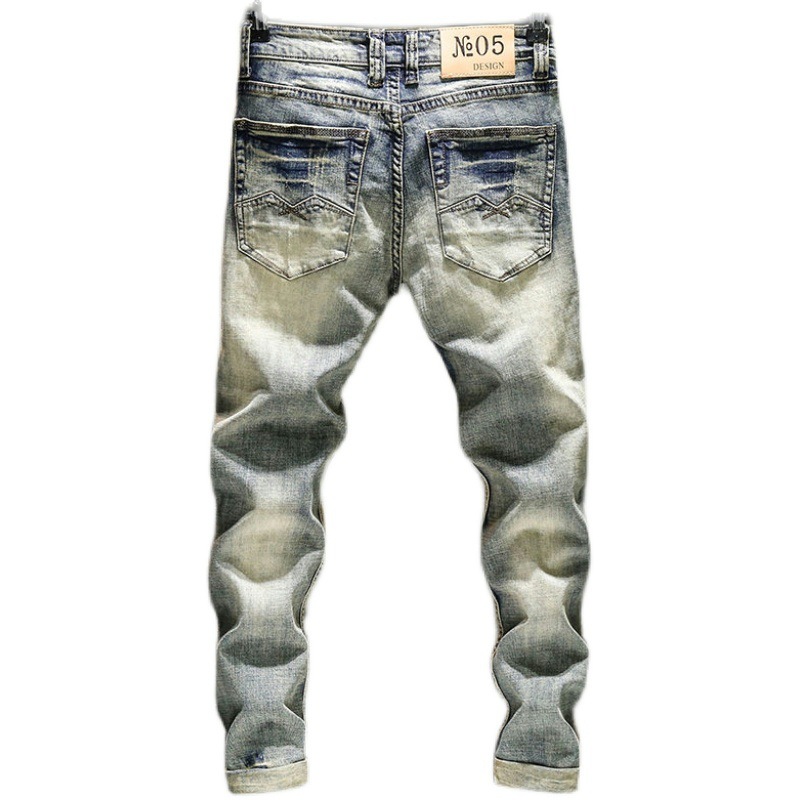 Skinny Jeans Ripped - Celana Lama Elastis Jeans Pria 2022