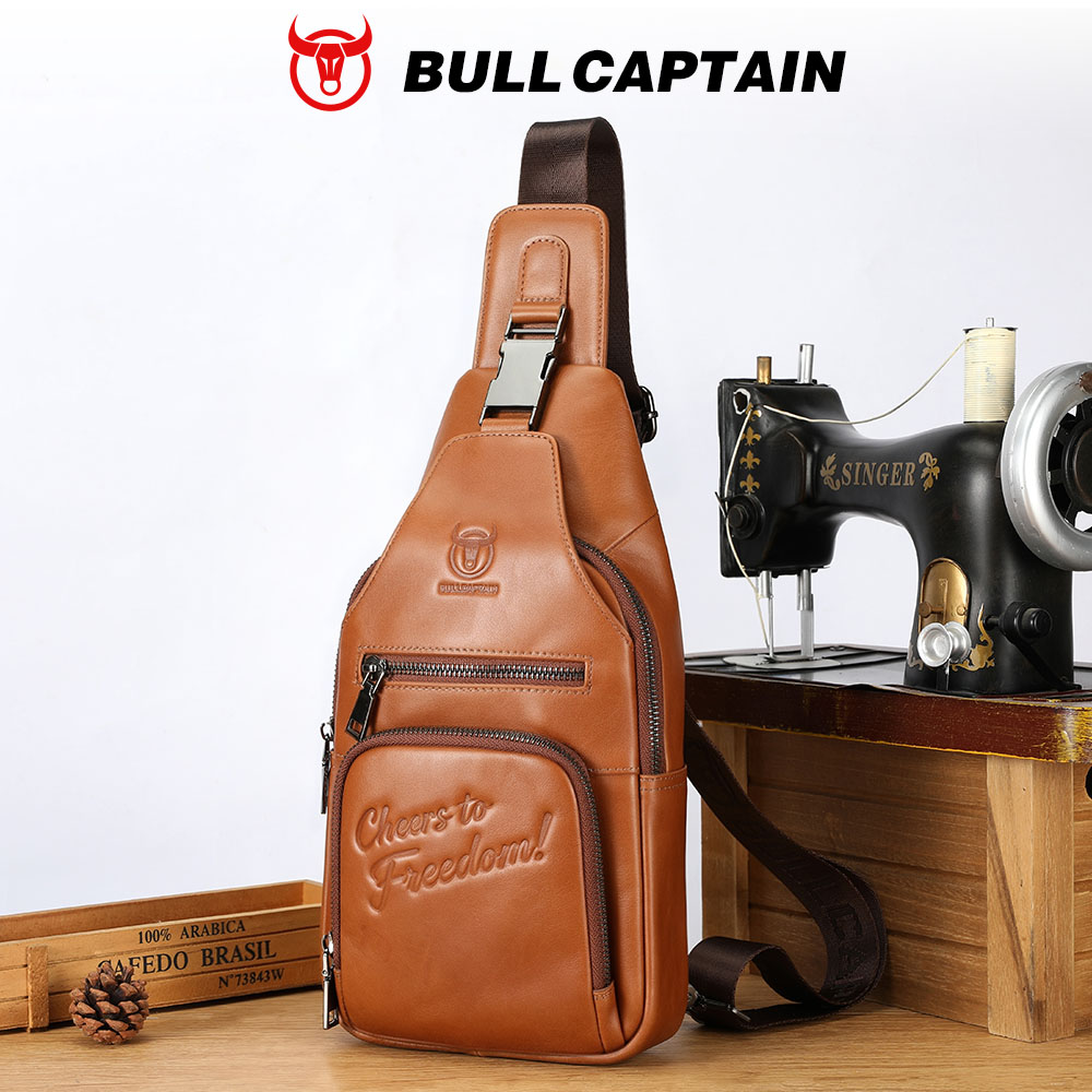 Mens Fashion Blog - BULLCAPTAIN Tas Dada Kulit Asli Desain