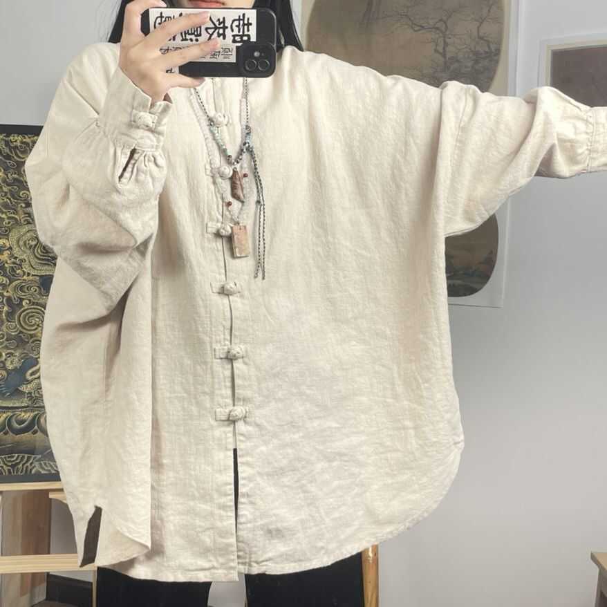 Men Fashion Korean Style - SuperAen Kemeja Warna Polos Gaya Sederhana