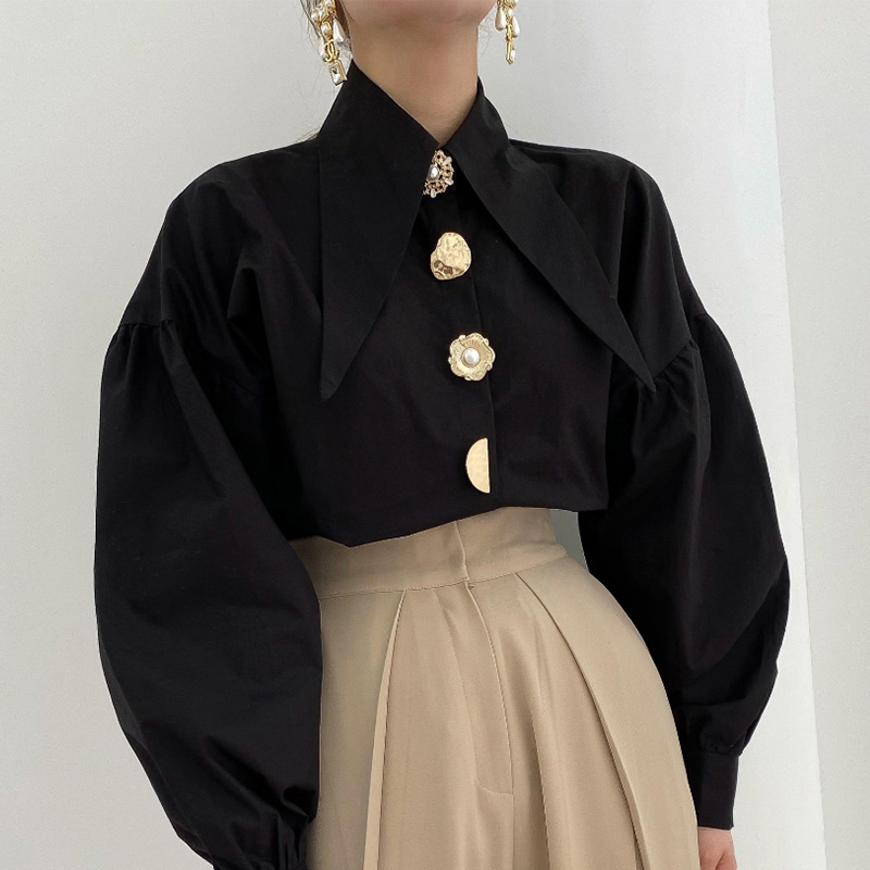 Kemeja Wanita Mutiara Putih El - Men Fashion Korean Style ulasan dan harga