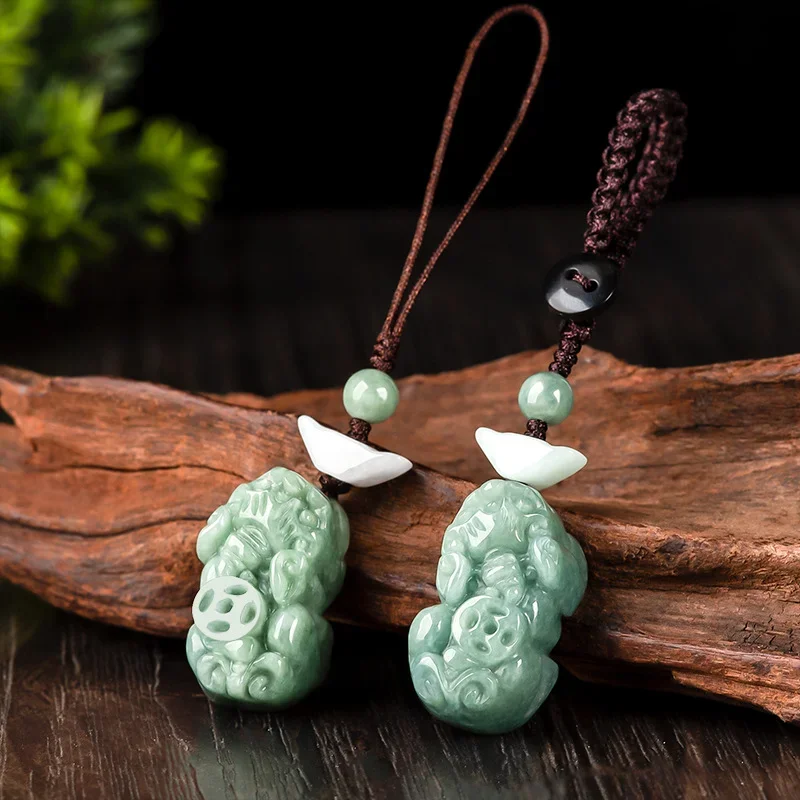 Zamrud Burma Pixiu Yuanbao Gan - Men Fashion Key ulasan dan harga