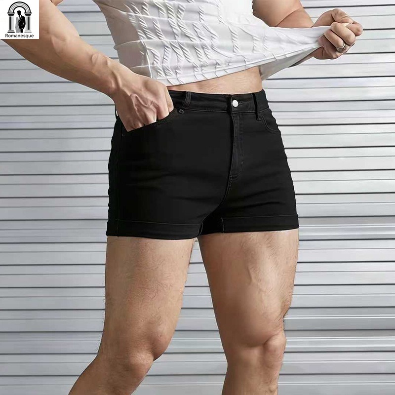 Celana Pendek Denim Putih Slim - Skinny Jeans Ripped ulasan dan harga