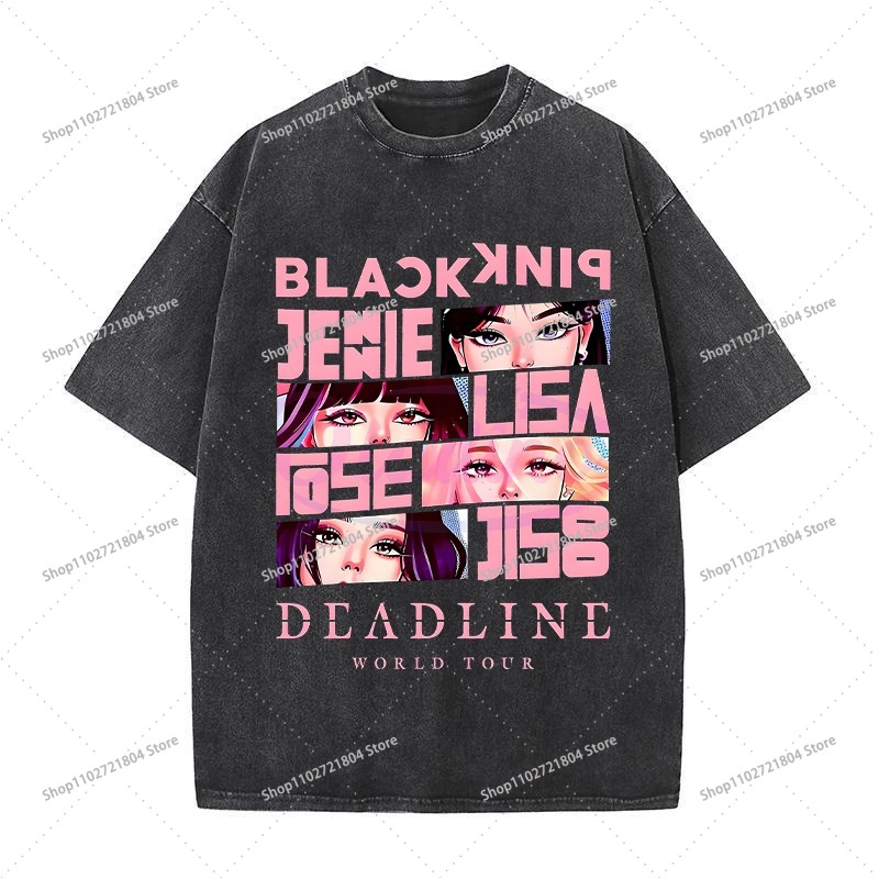 Kaus Fashion Retro BlackPink u - Men Fashion Korean Style ulasan dan harga