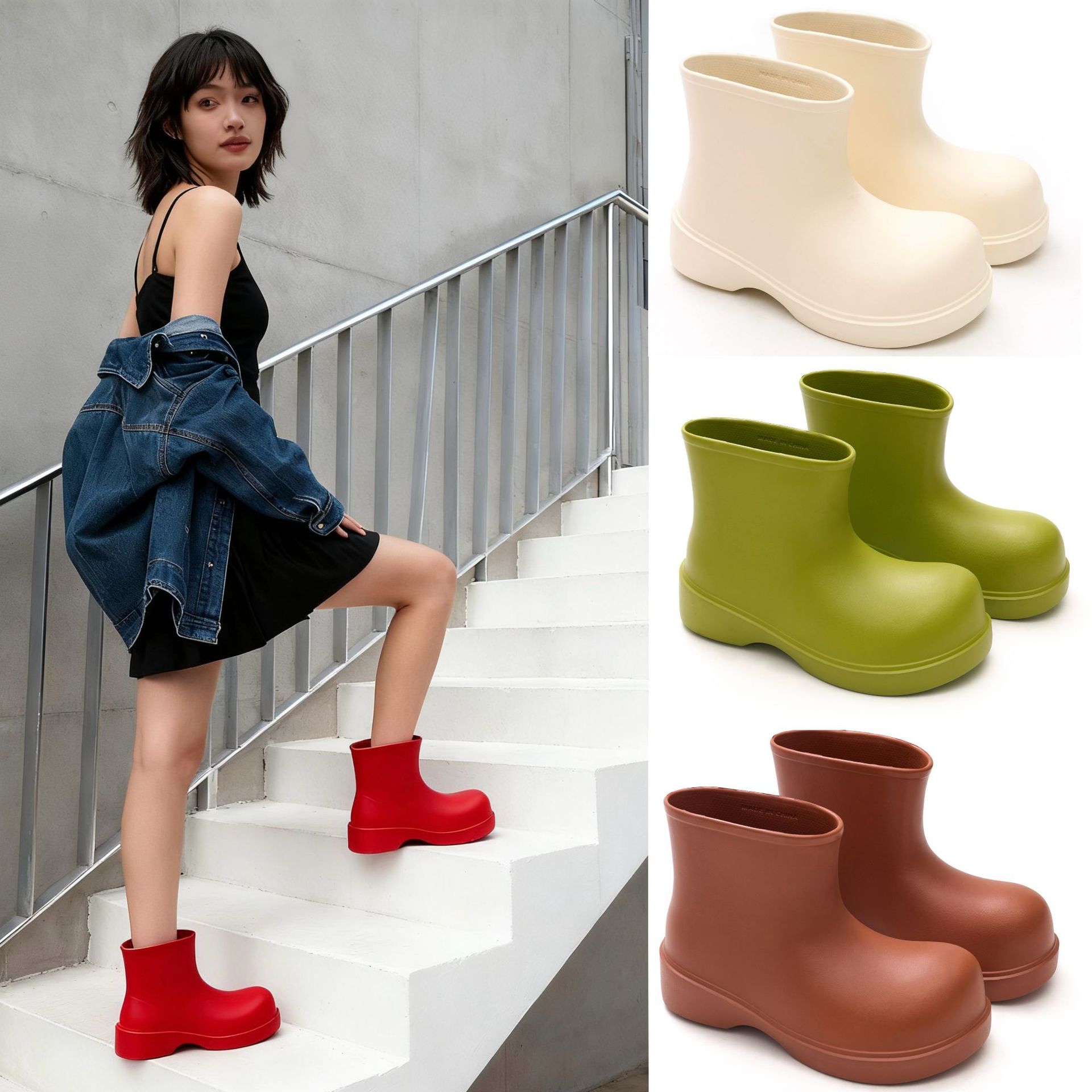 Sepatu bot hujan Korea 2025 wa - Men Fashion Korean Style ulasan dan harga