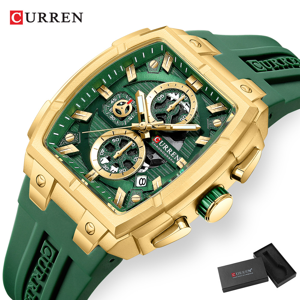 Jam Tangan Mewah Vintage CURRE - Mens Fashion Watch ulasan dan harga