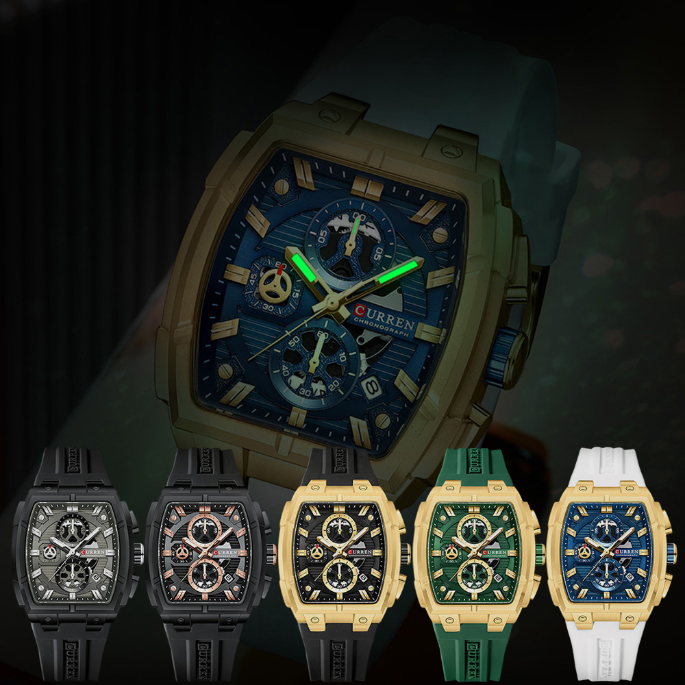 Jam Tangan Mewah Vintage CURRE - Mens Fashion Watch ulasan dan harga