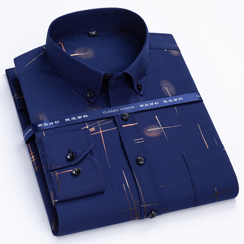 Kemeja kotak-kotak untuk pria, - Dress Shirt Non-Iron ulasan dan harga