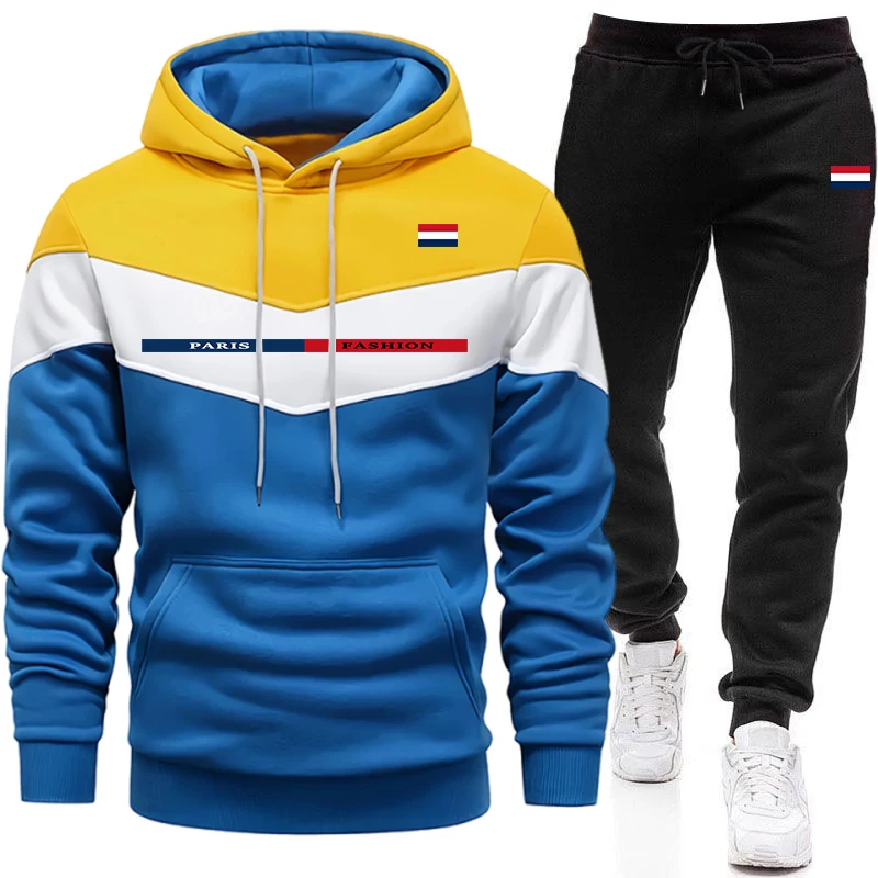 Setelan Olahraga Kasual Harian - Men'S Fashion Hoodie ulasan dan harga