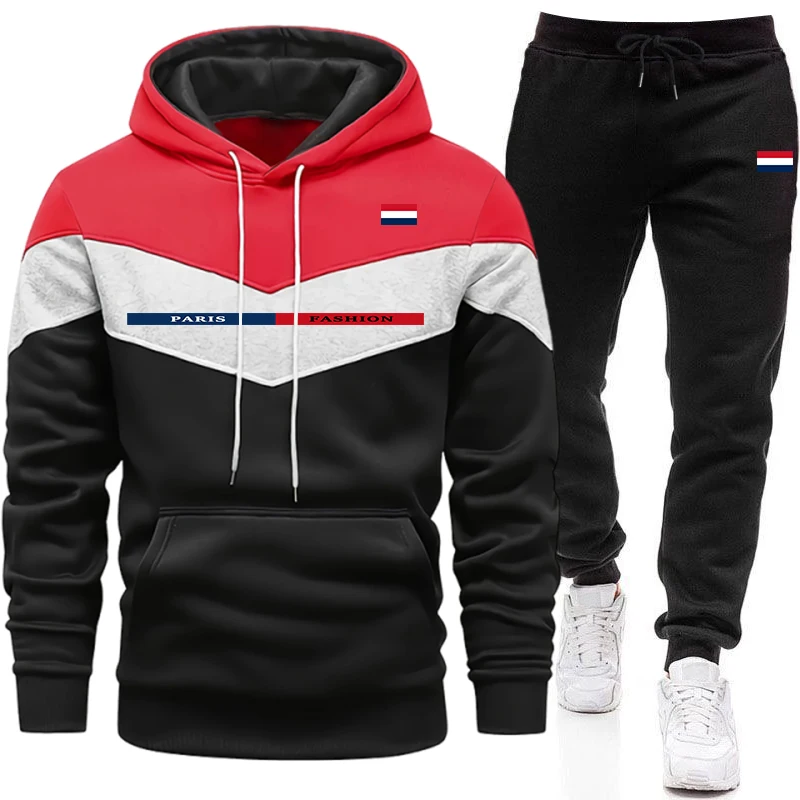 Setelan Olahraga Kasual Harian - Men'S Fashion Hoodie ulasan dan harga