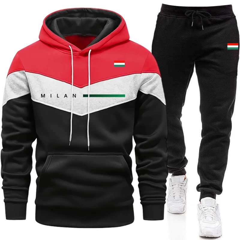 Setelan Hoodie Pria Italia unt - Men'S Fashion Hoodie ulasan dan harga