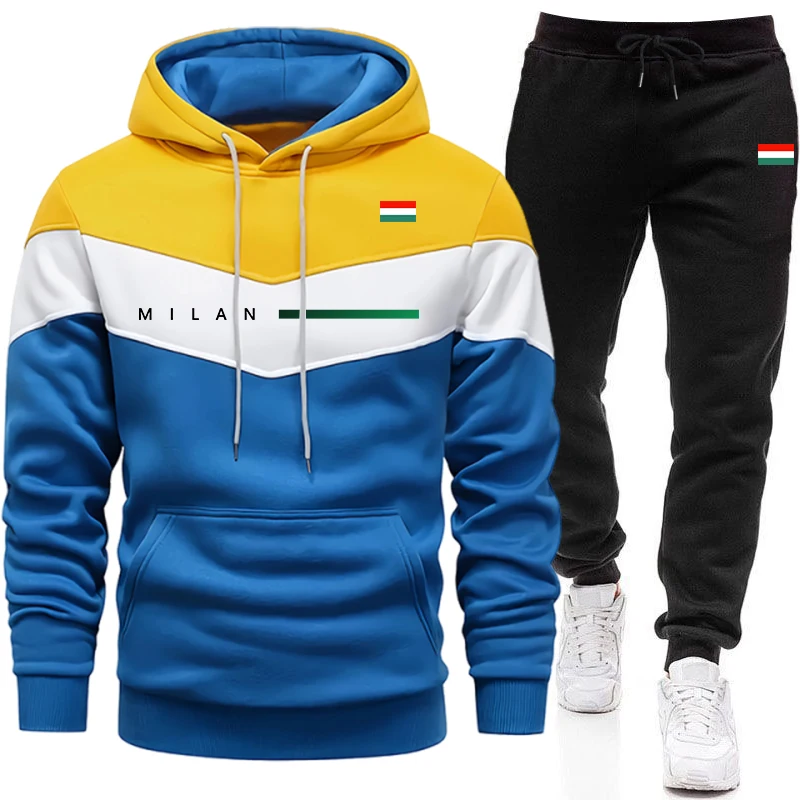 Setelan Hoodie Pria Italia unt - Men'S Fashion Hoodie ulasan dan harga