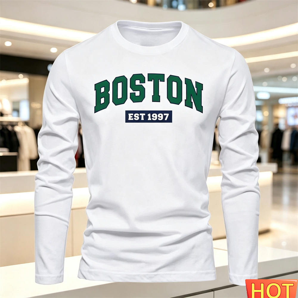 Kaos Lengan Panjang Pria Musim - Men'S Fashion Clothing ulasan dan harga