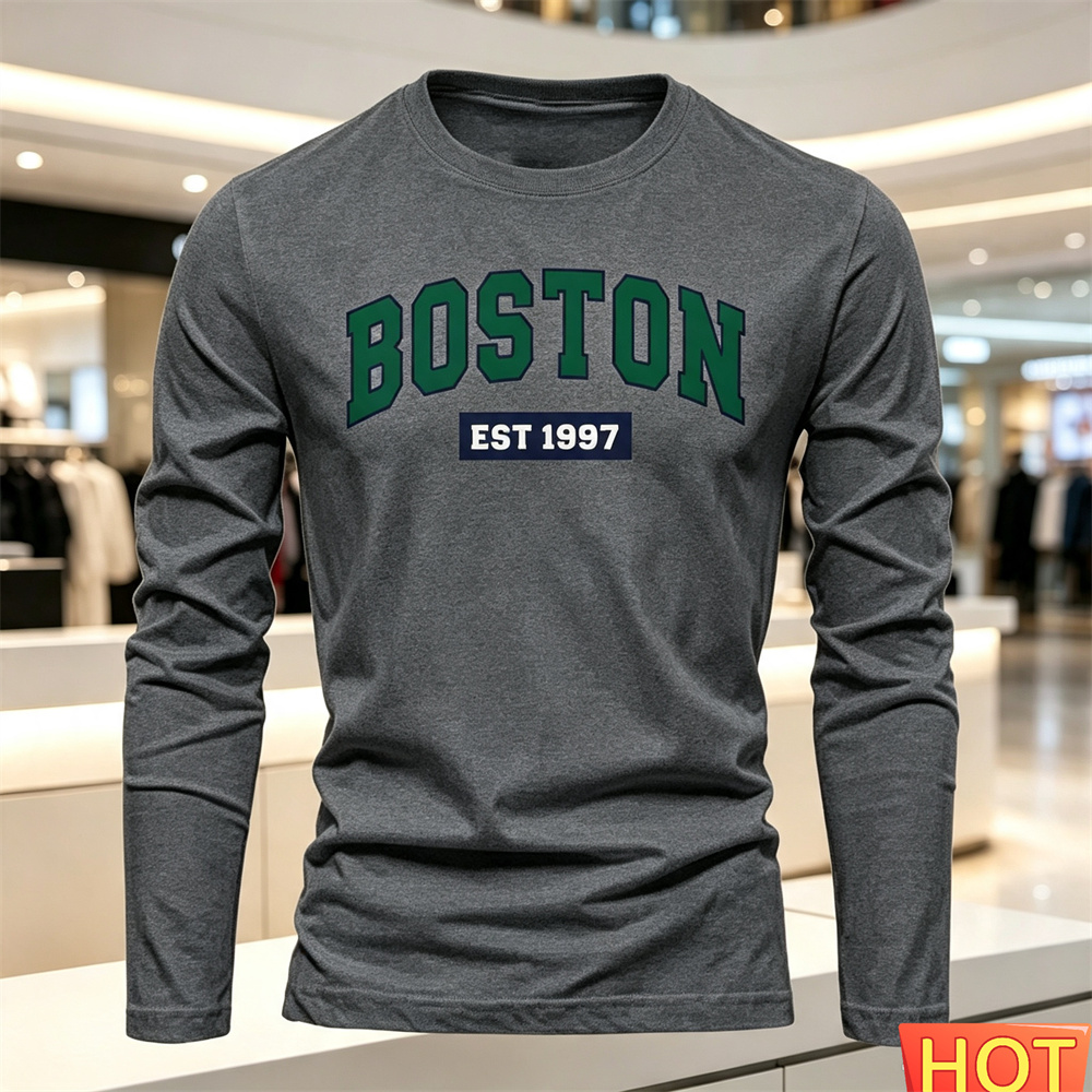 Kaos Lengan Panjang Pria Musim - Men'S Fashion Clothing ulasan dan harga