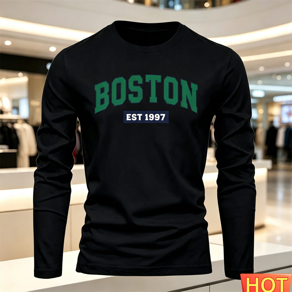 Kaos Lengan Panjang Pria Musim - Men'S Fashion Clothing ulasan dan harga