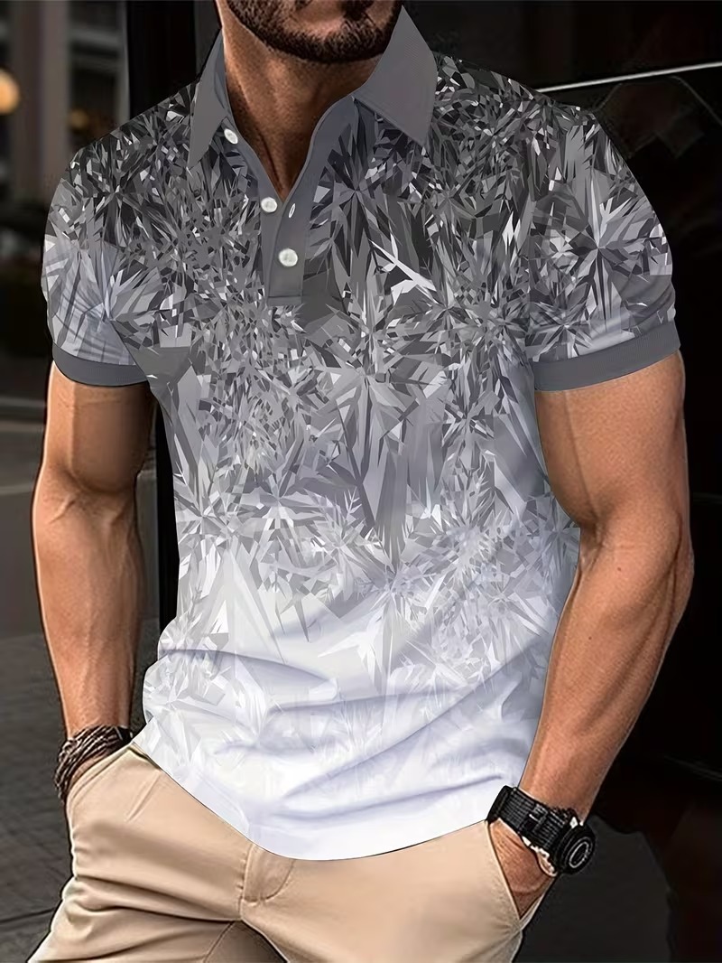 Kaos Polo Pria Motif Gradasi K - Men'S Fashion Golf Clothing ulasan dan harga
