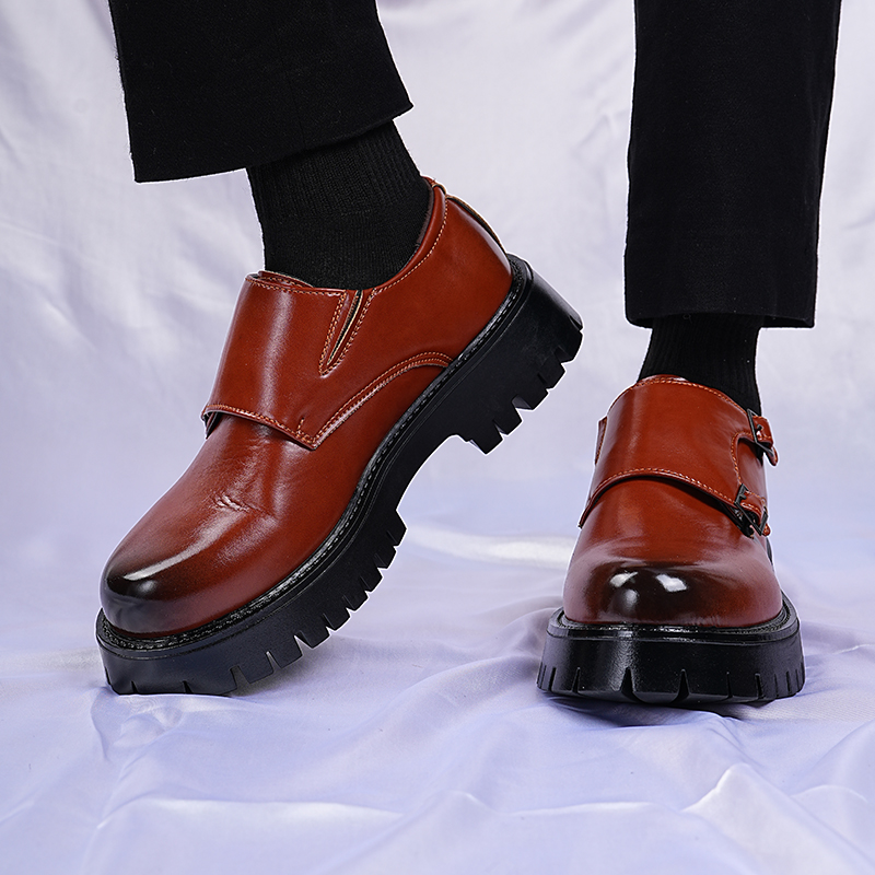 Sepatu Loafer Kulit Pria Gaya  - Men Fashion Korean Style ulasan dan harga