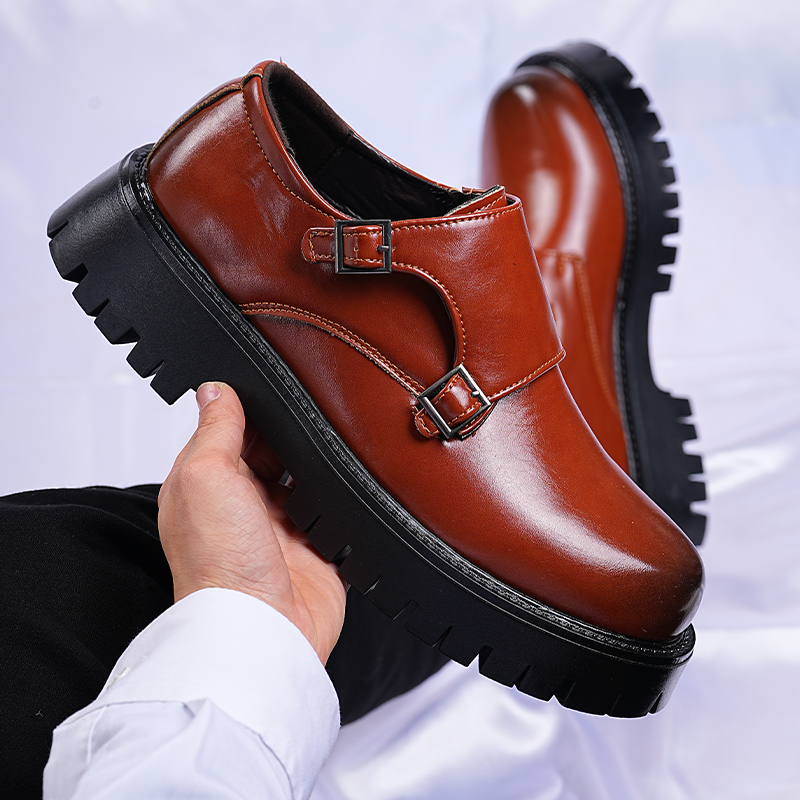 Sepatu Loafer Kulit Pria Gaya  - Men Fashion Korean Style ulasan dan harga