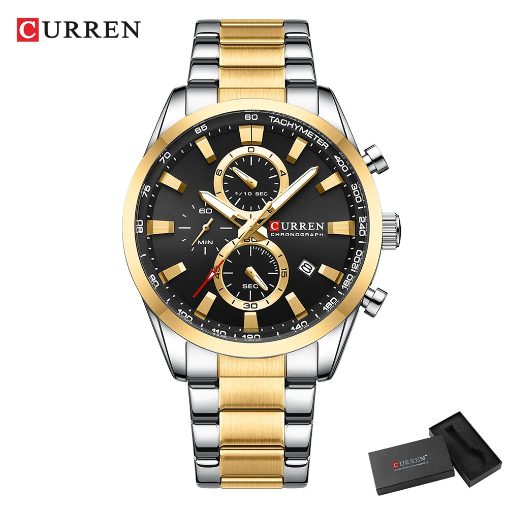 CURREN Jam Tangan Olahraga Chr - Mens Fashion Watch ulasan dan harga