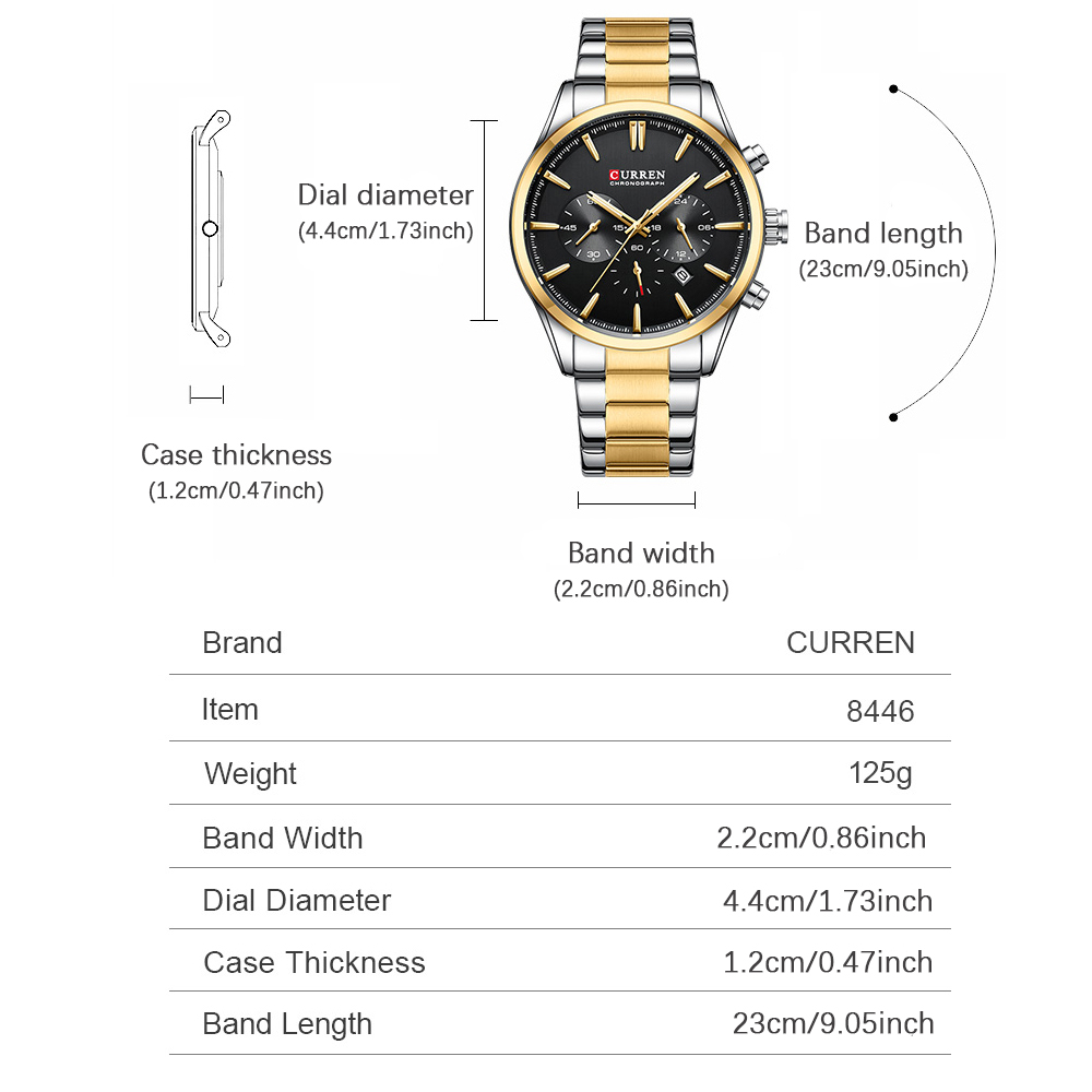CURREN Jam Tangan Olahraga Chr - Mens Fashion Watch ulasan dan harga