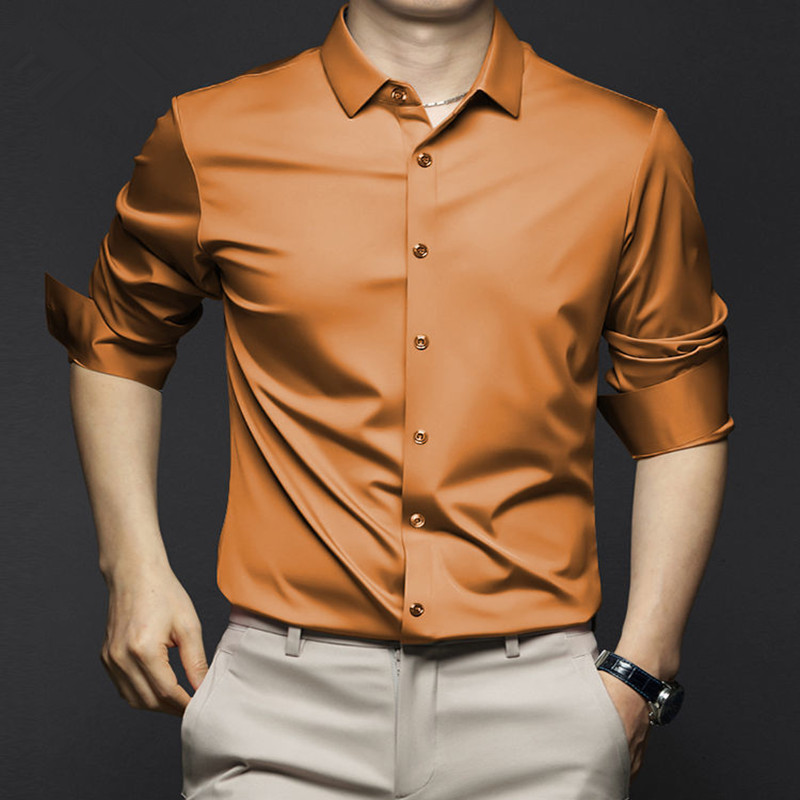 Kemeja lengan panjang pria, ku - Dress Shirt Non-Iron ulasan dan harga