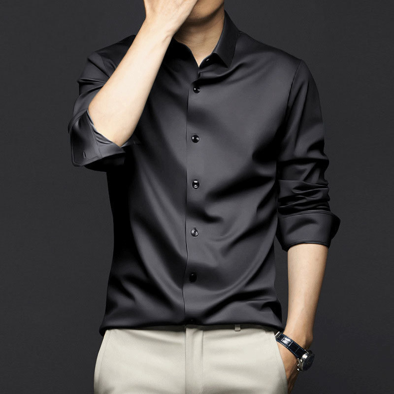 Kemeja lengan panjang pria, ku - Dress Shirt Non-Iron ulasan dan harga