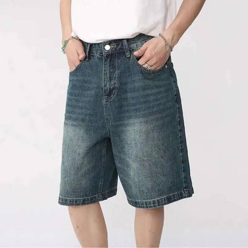 Celana Pendek Denim Musim Pana - Men Fashion Korean Style ulasan dan harga