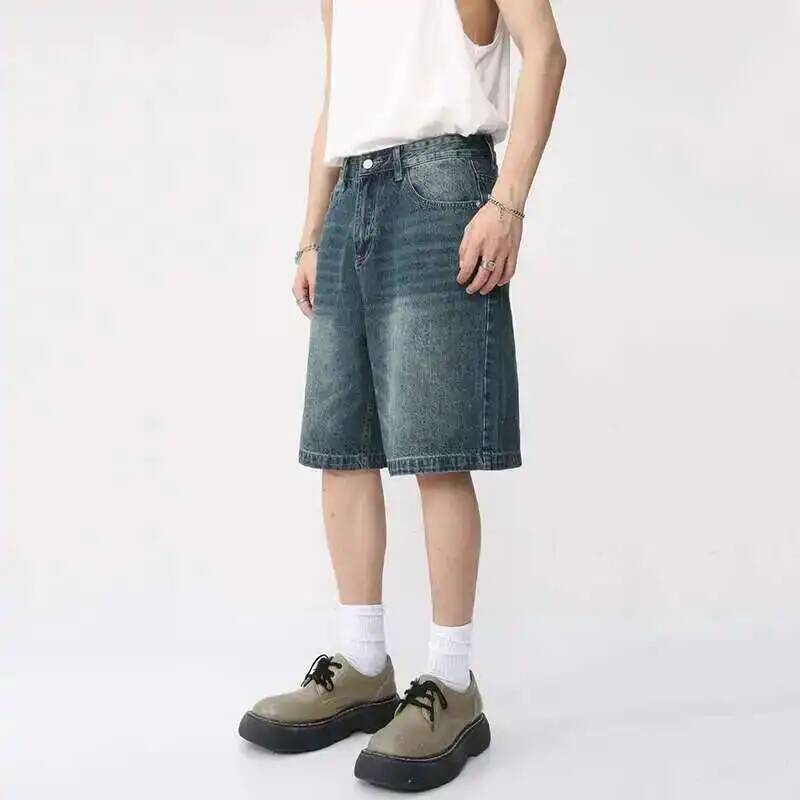 Celana Pendek Denim Musim Pana - Men Fashion Korean Style ulasan dan harga