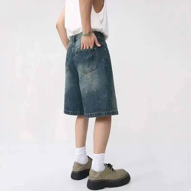 Celana Pendek Denim Musim Pana - Men Fashion Korean Style ulasan dan harga