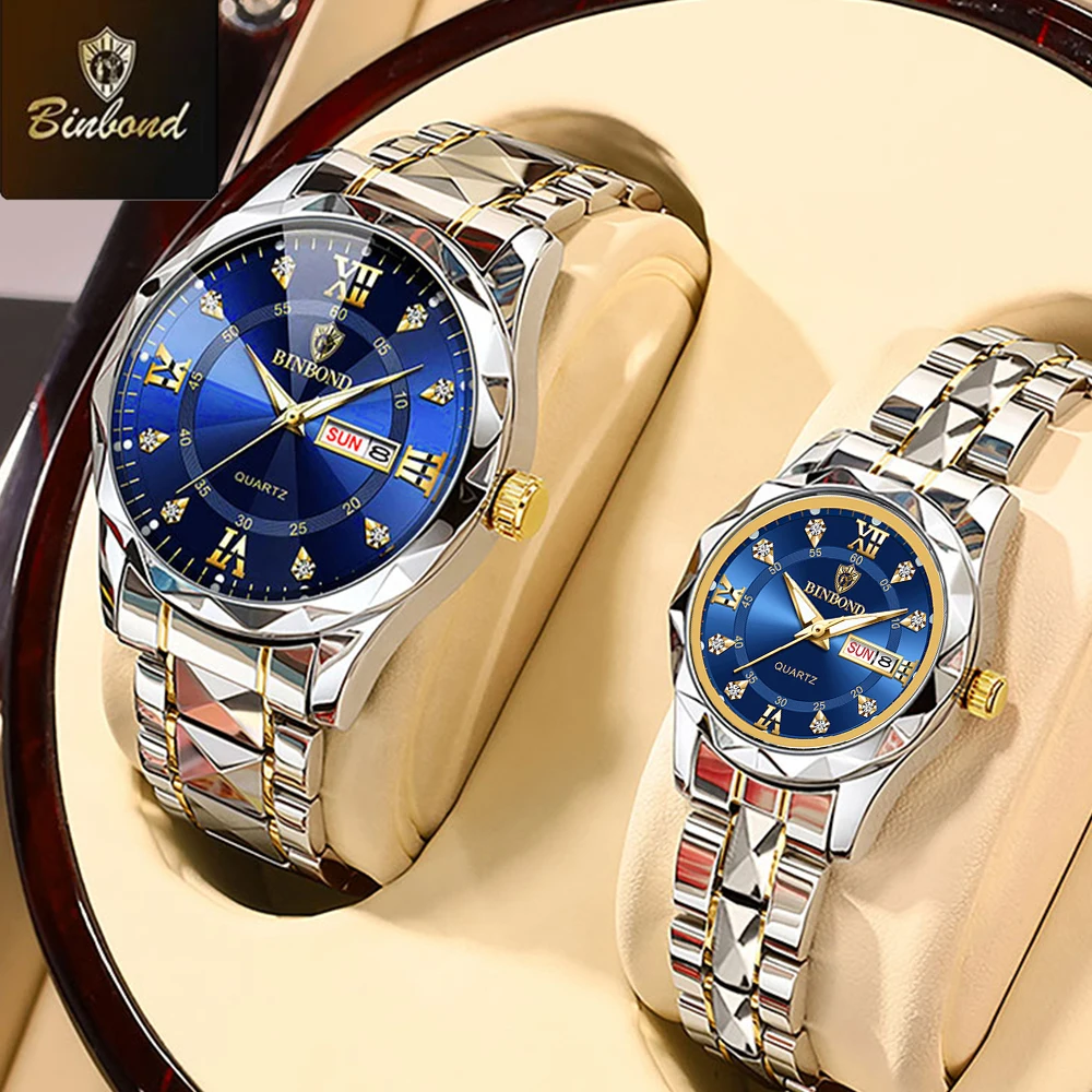 BINBOND 2pcs/Set Jam Tangan Pa - Mens Fashion Blog ulasan dan harga
