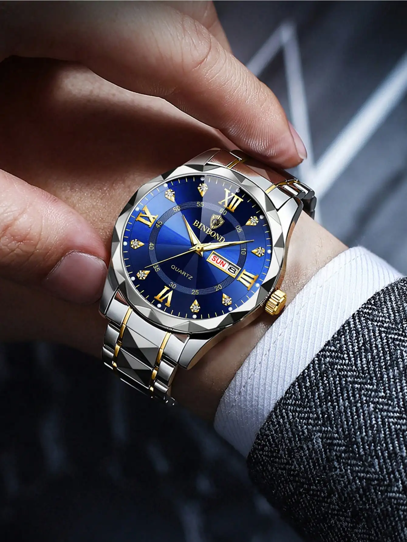 BINBOND 2pcs/Set Jam Tangan Pa - Mens Fashion Blog ulasan dan harga