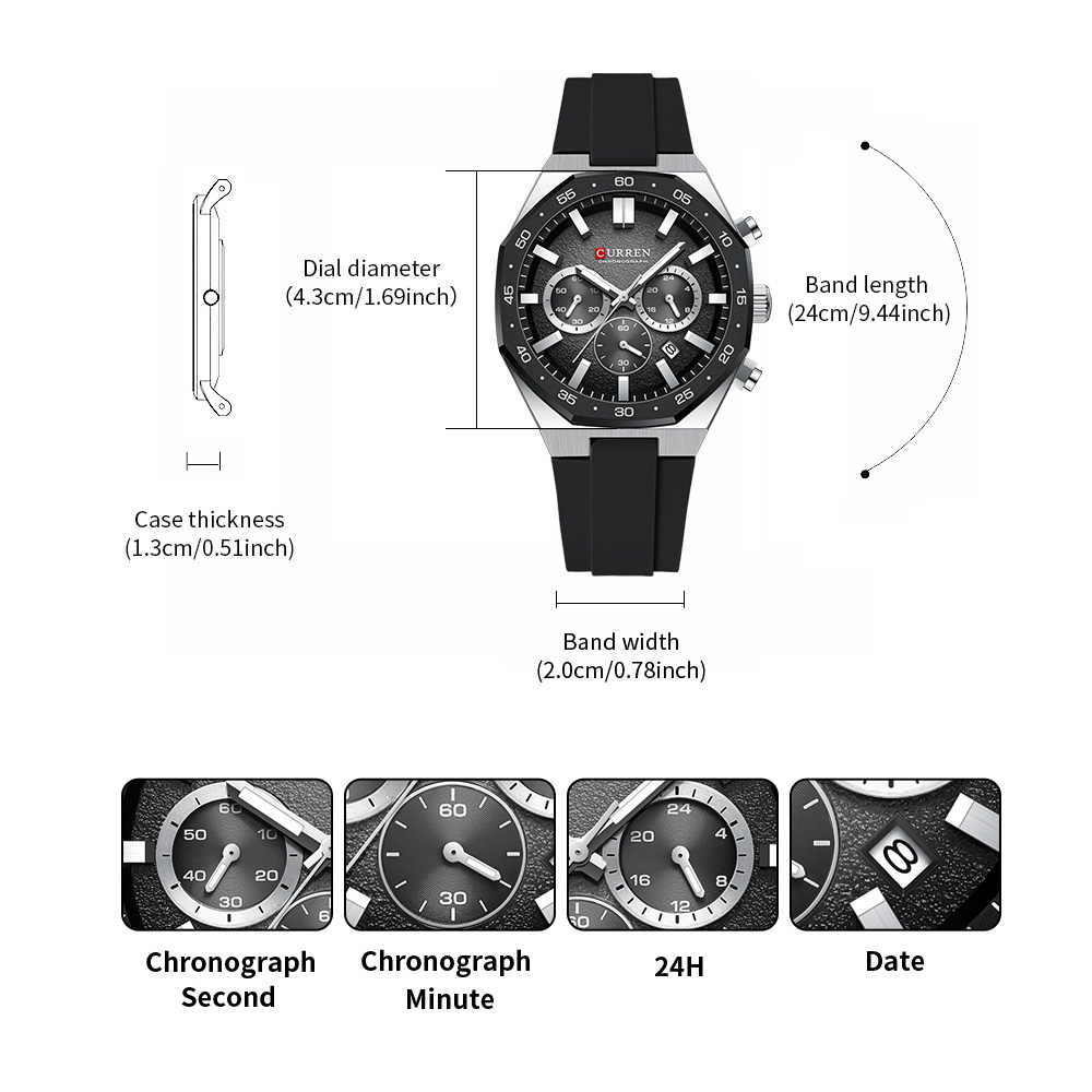 CURREN Jam Tangan Olahraga Pri - Mens Fashion Watch ulasan dan harga