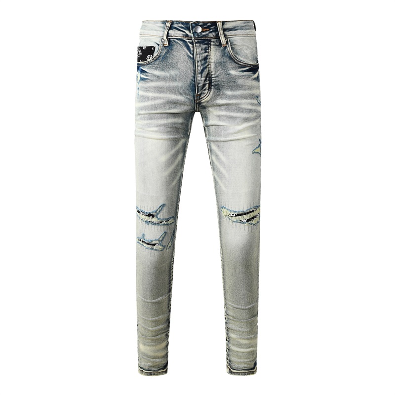 Celana Jeans Pria Merek Amerik - Skinny Jeans Ripped ulasan dan harga