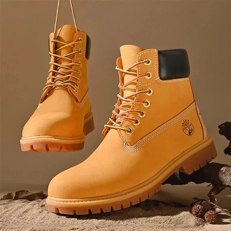 Sepatu Boots Pria High Top Ber - Men'S Fashion Loafers ulasan dan harga