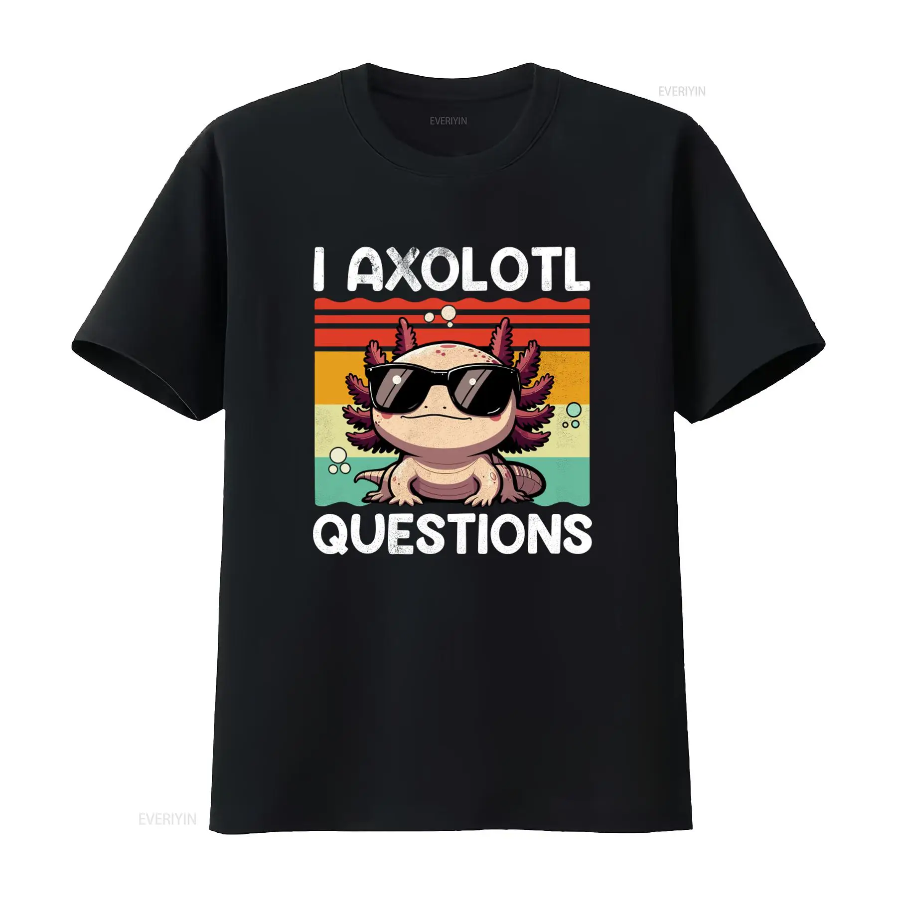 Kaos Retro Vintage I Axolotl Q - Men'S Fashion Questions ulasan dan harga